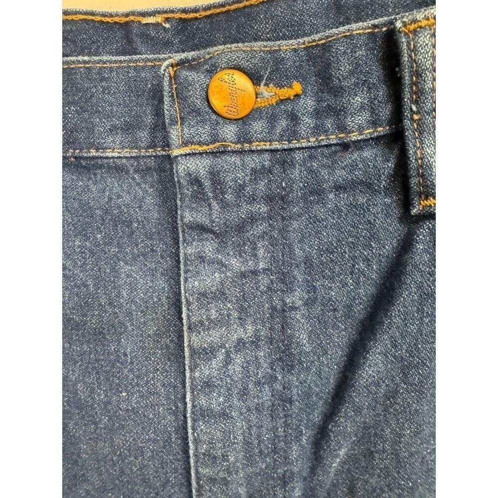 Wrangler | vintage size 11 dark denim women's jeans | 34 inch inseam - Picture 2 of 8